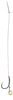 Przypony do methody Mikado z gumką - hak bez zadziora nr 10 DB/ plecionka: 0.12mm/10cm - 8szt.