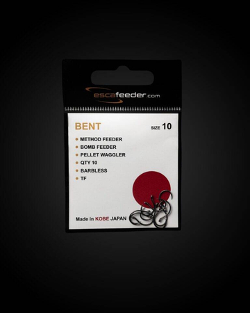 Haczyki Esca Feeder Bent - rozm. 10 - bezzadziorowe