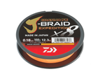 Plecionka Daiwa J-Braid Expedition X8E 0.10mm | 150m | Smash Orange
