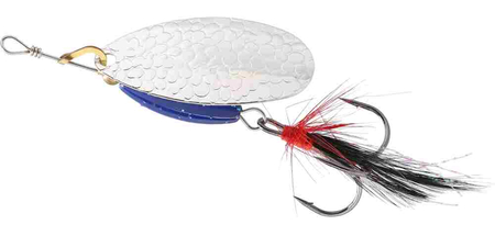 Obrotówka Mikado M-Grub nr 2 - Srebrna, Blue Knight