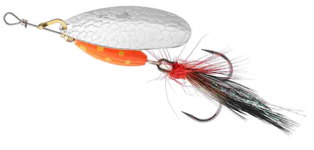 Obrotówka Mikado M-Grub nr 3 - Srebrna, Red Tiger