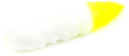 Gumy FishUp Pupa 3,2cm | 1,2" | #131/White/Hot Chartreuse | 8szt.