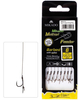 Przypony do methody Mikado z igłą - hak z zadziorem nr 6 DB / plecionka: 0.12mm/10cm - 8szt.
