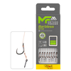 Przypony do methody Mikado MF14 z igłą - hak bez zadziora nr 10 / plecionka: 0.12mm / 10cm / 8szt.