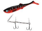 Zestaw guma Mikado Sicario 22cm - Red Tiger + Dozbrojka Mikado Evo Stinger XL