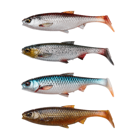 Zestaw przynęt Savage Gear 3D LB River Roach 12cm | Clear Water Mix | 4 szt.