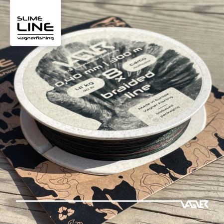 Plecionka sumowa VAGNER Braided Slime Line / 0.40mm / 41kg / 300m / Multikolor 
