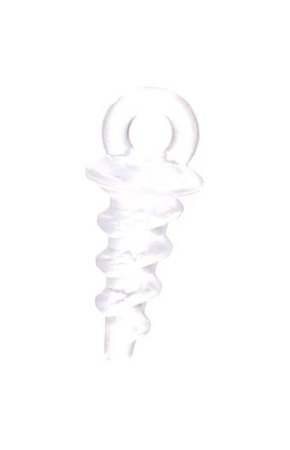 Wkręty do kulek plastikowe 11 mm Mikado - transparentny - 10szt.