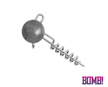 Główka z wkrętem DELPHIN BOMB! Twisto JIGER - 15g - 3 szt.