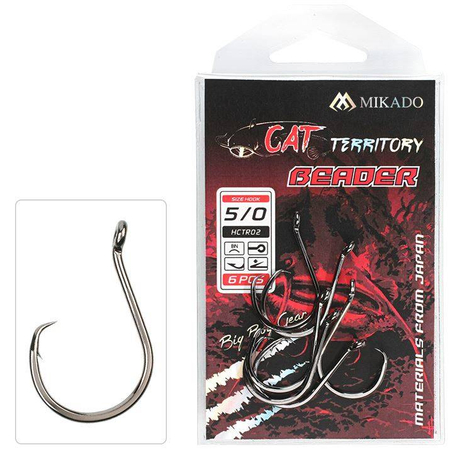 .Haczyki sumowe Mikado Cat Territory BEADER Nr 6/0 BN - 6szt.