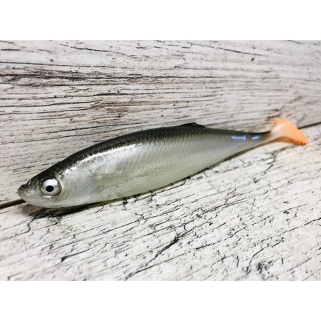 Guma SEWRO CUSTOM BAIT Ukleja 16cm- Czarna Kopyto Pomarańcz