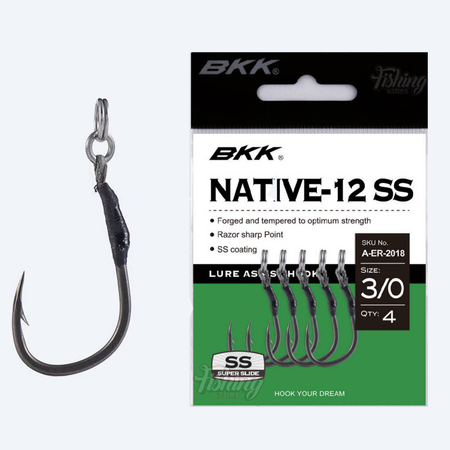 Haczyki BKK Native-12 SS | #2/0 | 4 szt.