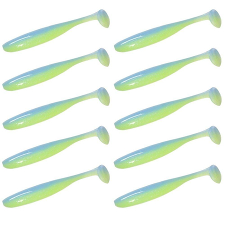 Guma Keitech Easy Shiner 3" | 7,6cm | LT#41 LT Electric Chartreuse | 10 szt.