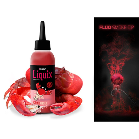 Dip DELPHIN Fluo dip D SNAX LiquiX 100ml / Krab-Kryl