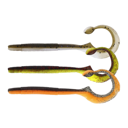 Guma Westin Ned Worm Curl 12cm | Dark Water Mix 7 | 5 szt.