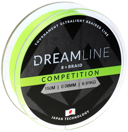 Plecionka Mikado DreamLine Competition fluo green | 0,16mm | 15,54kg | 150m