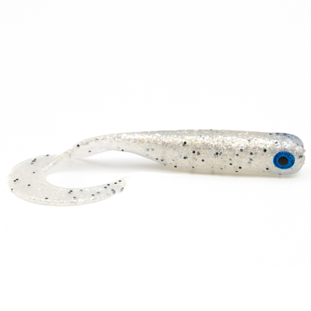 Guma Great Fish GF1 Twister 4,9cm | White Pearl | krewetkowy | 10 szt.