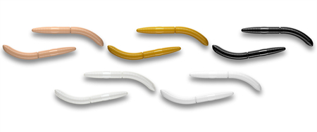 Przynęta Libra Lures Fatty D'Worm 6.5cm | MIX 001/004/035/036/040 | brak zapachu | 10 szt.