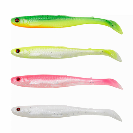 Zestaw gum Savage Gear Slender Scoop Shad 11cm | Dark Water Mix | 4szt