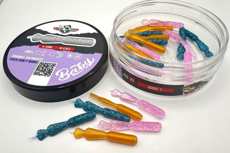 Guma Great Fish GF2 Baby Leech 3,3cm | Mix1 | bezzapachowy | 21 szt.