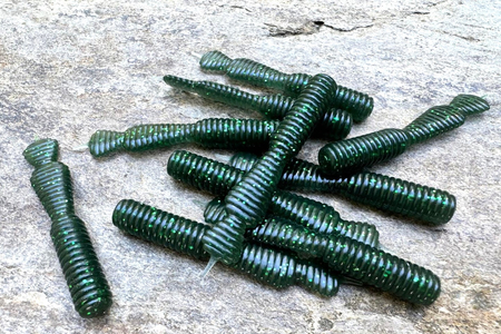Guma Great Fish GF2 Leech 6cm | Magic Green | bezzapachowy | 10 szt. | Dżejsiok Special Edition