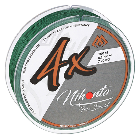 Plecionka Mikado Nihonto Fine Braid 0,40mm | green | 300m
