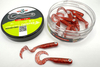 Guma Great Fish GF1 Twister 4,9cm | Glitter Red | krewetkowy | 10 szt.