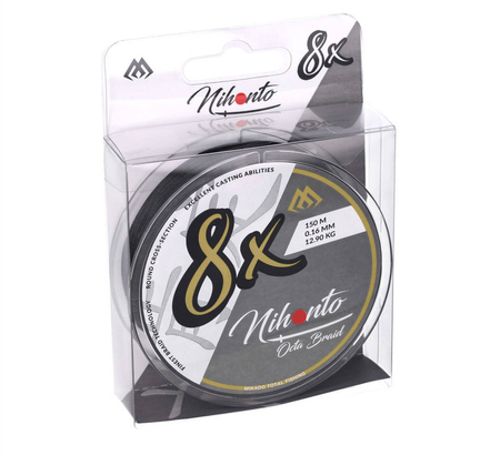 Plecionka Mikado Nihonto Octa Braid 0,20 mm | black | 150m