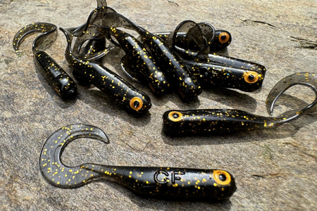 Guma Great Fish GF1 Twister 4,9cm | Black&Gold | bezzapachowy | 10 szt. | Edycja Limitowana Typ od Ryb