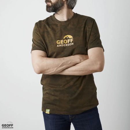 T-shirt Geoff Anderson Organic Tee | Leaf Orange Chest | M