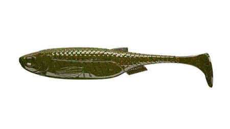 Przynęta Libra Lures Kraken Shad 3" | 7.5 cm | 032 - Motor Oil Green | 8 szt.