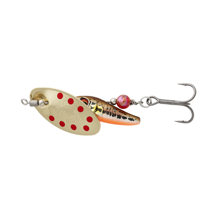 Obrotówka Savage Gear Sticklebait Spinner #3 | Minnow Gold Red