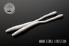 Przynęta Libra Lures Dying Worm 8cm | 001 - White | brak zapachu | 12 szt.