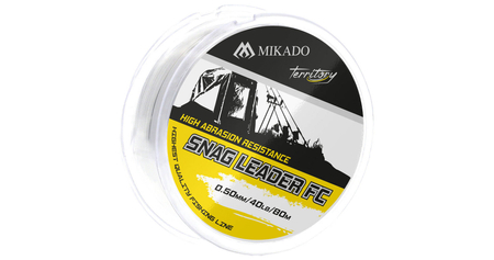Przypon strzałowy Mikado Snag Leader FC 40lbs | 0,50mm | 80m