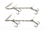 Dozbrojka Double Stinger Vis Vangen do gum 22cm+ | 3+5x Krętlik | Kotwica 2/0 | 2 szt.