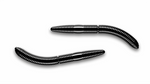 Przynęta Libra Lures Fatty D'Worm 6.5cm | 040 - Black | ser | 10 szt.