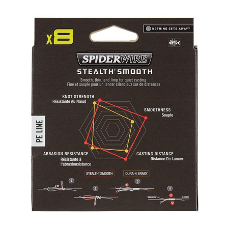 Plecionka Spiderwire Stealth® Smooth8 x8 0.09mm | żółta