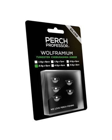 Perch Professor Wolframium czeburaszka wolframowa srebrna 3g - 5szt.
