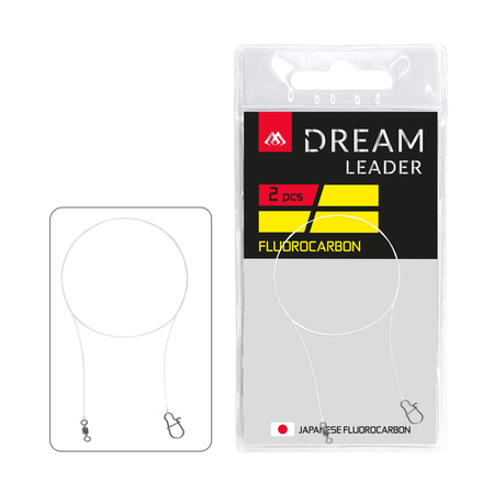 Przypony fluorocarbonowe Mikado DREAM LEADER 40cm/7LB/3.15kg - 2szt.
