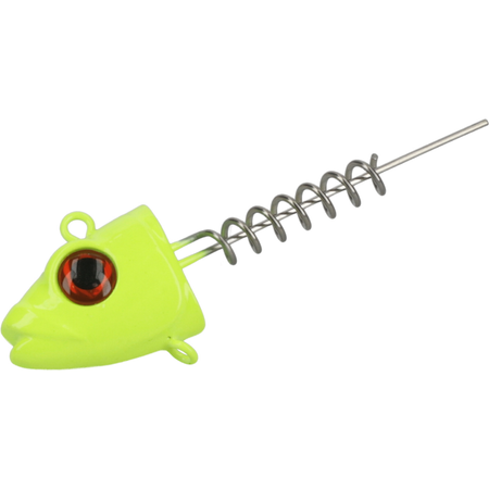 Główka z wkrętką Mikado Jaws Vertical - 15g - Fluo- 2szt.