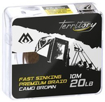 Plecionka przyponowa Mikado Fast Sinking Premium Braid Camo brown | 20lb | 10m