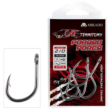 Haczyki sumowe Mikado Cat Territory FORGED FORCE Nr. 2/0 BN - 5szt.
