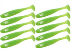 Guma Keitech Easy Shiner 3" | 7,6cm | #026 Clear Chartreuse Glow | 10 szt.