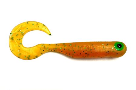 Guma Great Fish GF1 Twister 4,9cm | Curry | rybny | 10 szt. | Dżejsiok Special Edition