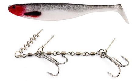 Zestaw Guma Westin ShadTeez Slim 18cm | Redlight + Dozbrojka Vis Vangen
