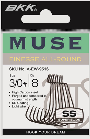 Haczyki offsetowe BKK Muse | #3/0 |8 szt.
