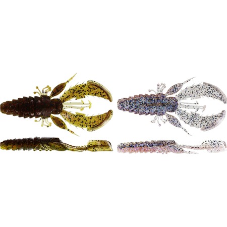 Zestaw Westin Carolina Perch CreCraw 6,5cm + Rig Kit 14g | 70cm | 0.26mm | Dark Water Mix | 2 szt.