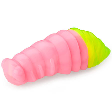 Gumy FishUp Maya 4,0cm | 1,6" | #133 Bubble Gum/Hot Chartreuse | 7szt.
