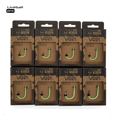 Haki sumowe VAGNER Hook Livebait Pro - 1/0 - 4szt.