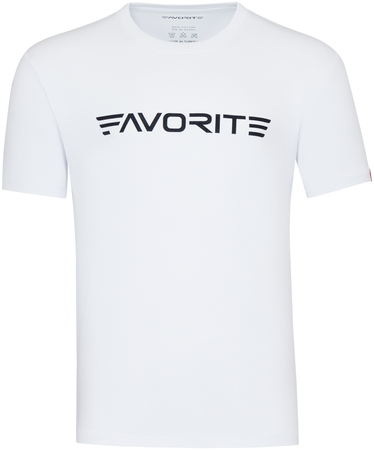T-shirt Favorite Black Logo - Biały - rozmiar XXL